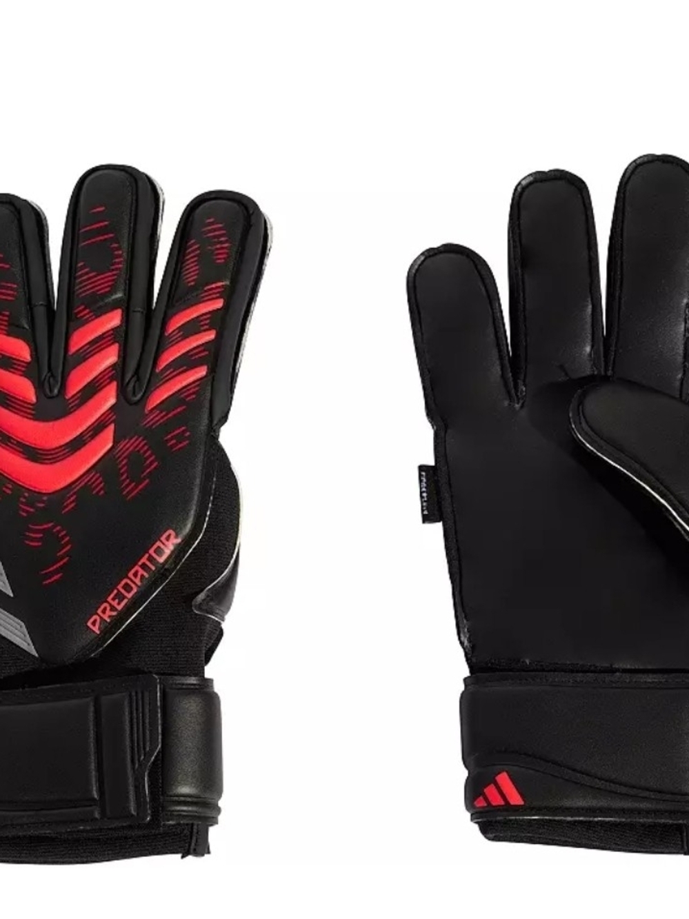 Adidas Black Predator Match Fingersave Goalkeeper Gloves Size 7 JM6828 $60 New